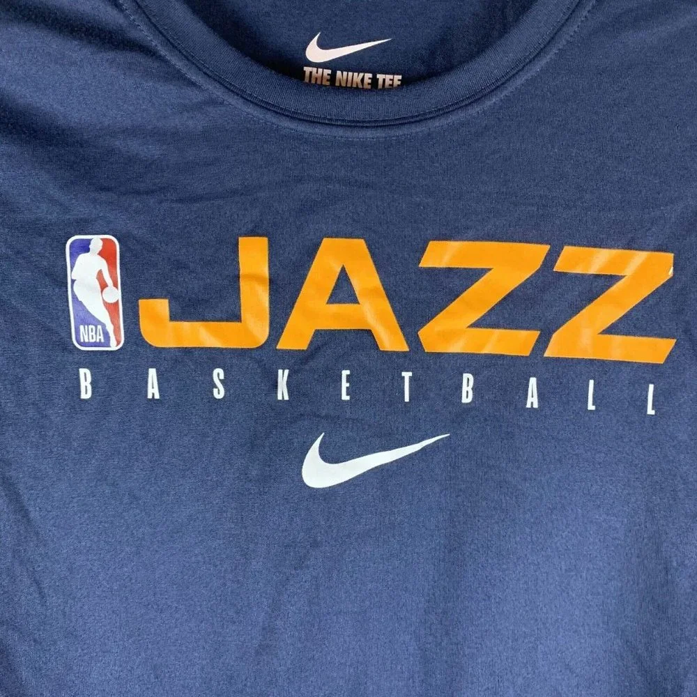 Nike T-Shirt Boys L (14/16) NBA Basketball‎ Utah Jazz Crew Neck Long Sleeve 7383
